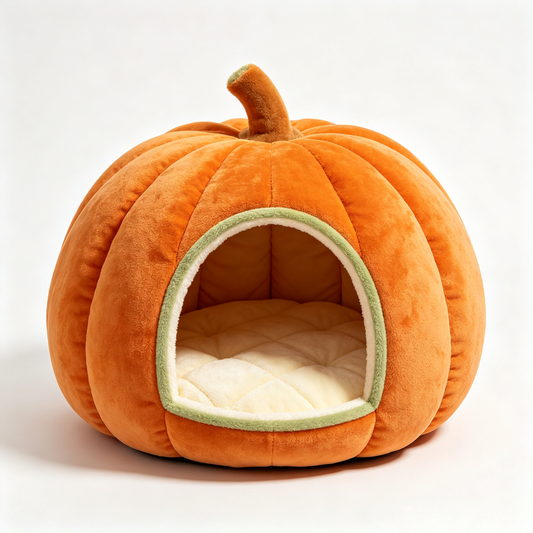 Pumpkin Cave Pet Bed