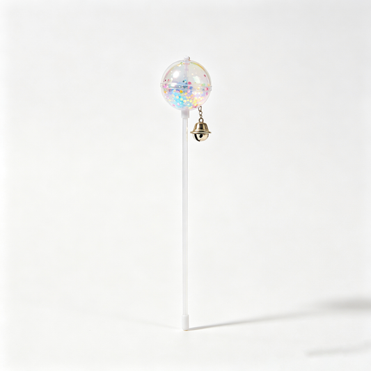 Glitter Ball Bell Cat Teaser Wand