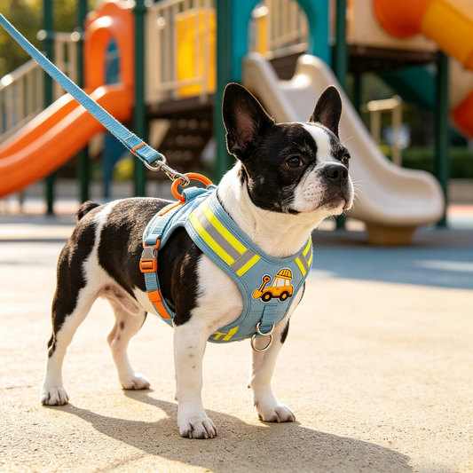 Construction Truck Reflective Dog Harness