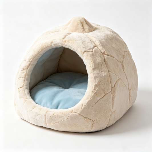 Stone Texture Cave Pet Bed
