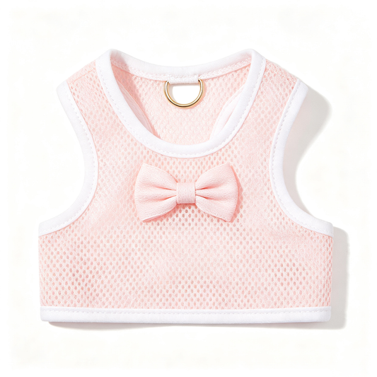 Sweet Bow‑knot Mesh Pet Harness Vest