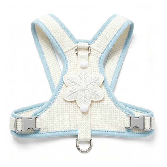 Winter Snowflake Waffle Knit Pet Harness