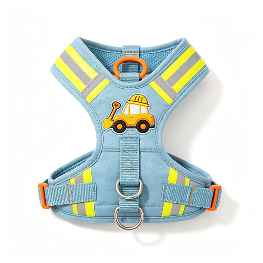 Construction Truck Reflective Dog Harness